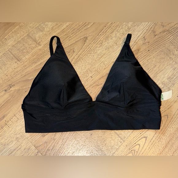 aerie Other - Aerie NWT Black Bikini Top Triangle Style Size M Adjustable
